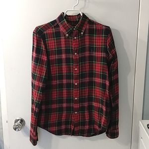 Ralph Lauren classic fit flannel plaid shirt small